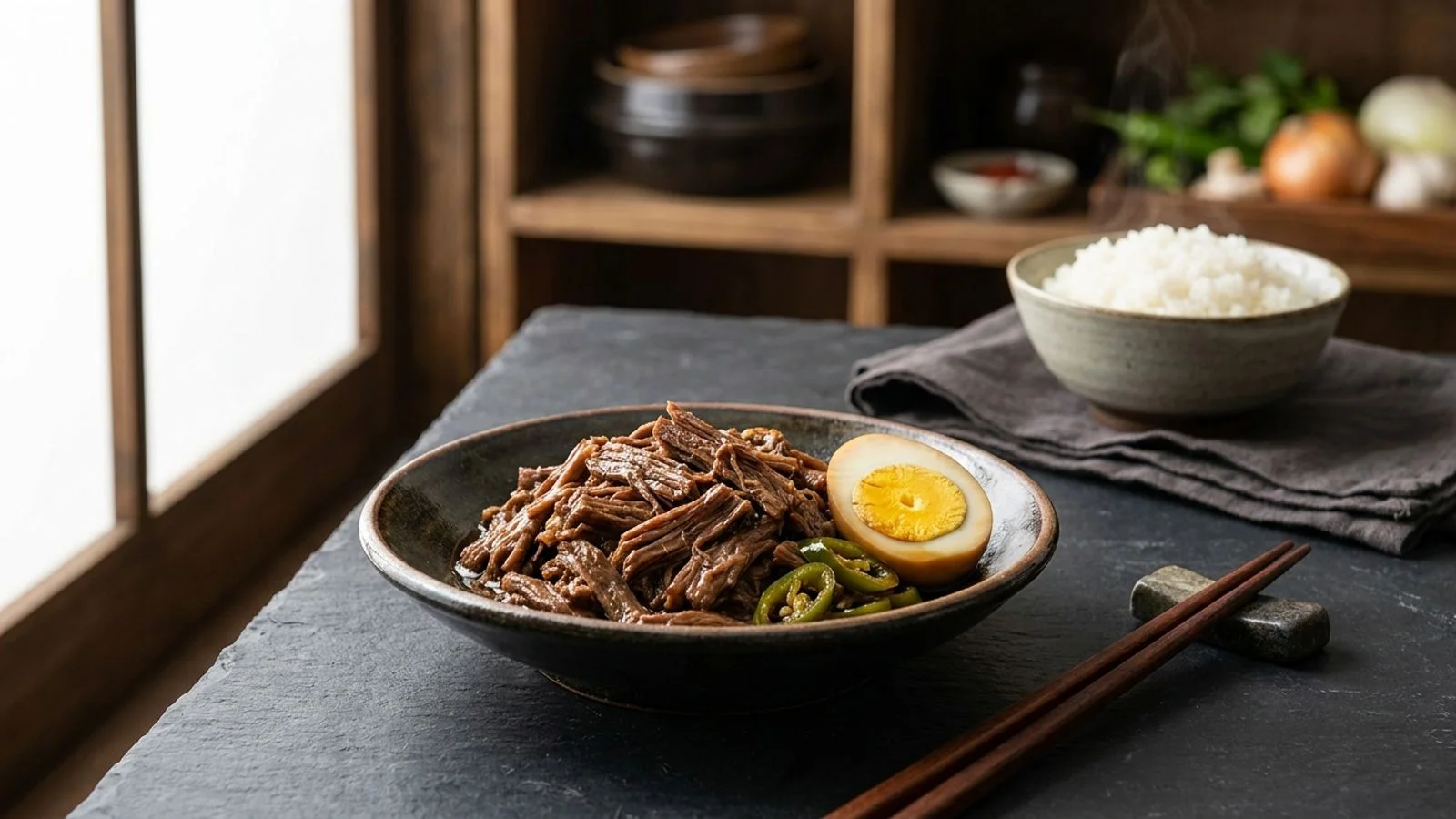 Jangjorim : Bœuf Mijoté à la Sauce Soja, le Banchan de Réserve