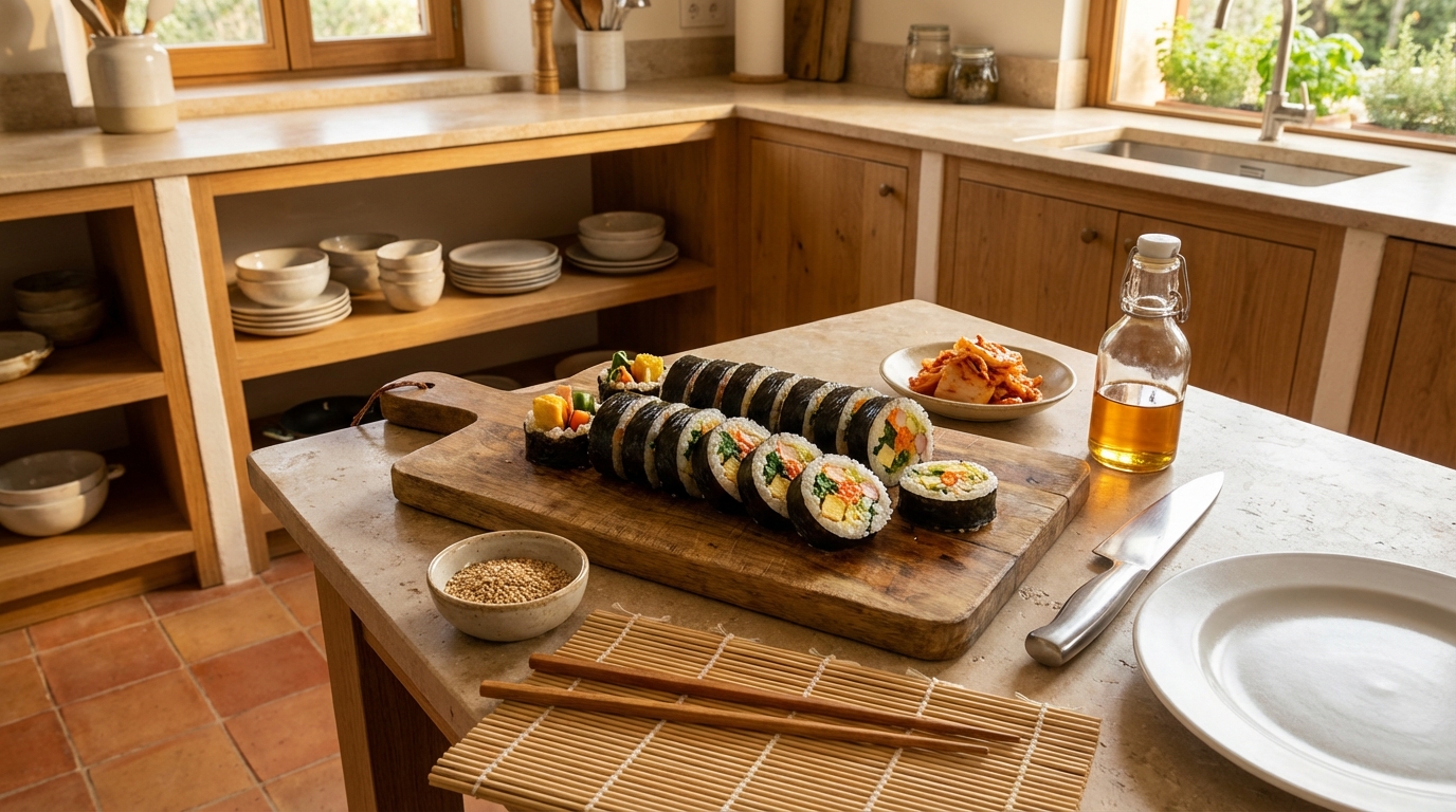 Kimbap (Rouleaux de Riz Coréens) : Recette Traditionnelle Complète