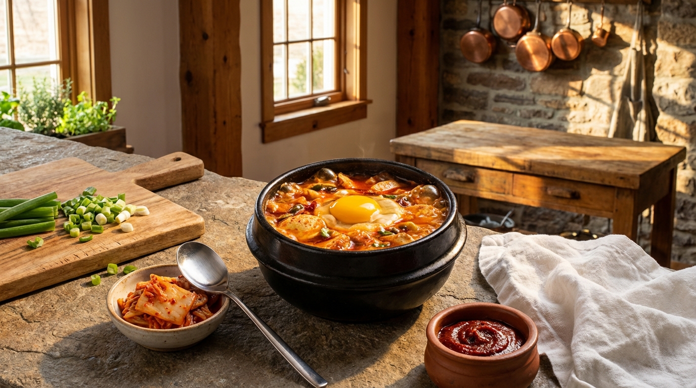 Sundubu-jjigae : Ragoût de Tofu Soyeux Pimenté, Réconfort Coréen Ultime